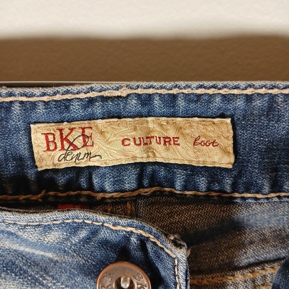 BKE Culture Womens Bootcut Jeans Blue Denim Medium Wash Size 30x31.5 - Picture 9 of 16